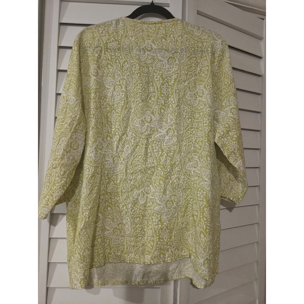 Maria Christina linen rayon blouse. - Picture 3 of 4